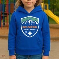 Ski Patrol You Fall We Haul Skier Assistance Skiing Apparel Meaningful Gift Kids Hoodie thumb 3