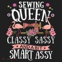 Sewing Queen Classy Sassy And A Bit Smart Assy Sewer Women's Sweatshirt thumb 2