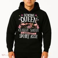 Sewing Queen Classy Sassy And A Bit Smart Assy Sewer Hoodie thumb 2