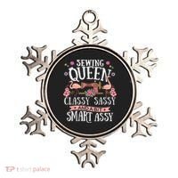 Sewing Queen Classy Sassy And A Bit Smart Assy Sewer Ornament thumb 0