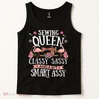 Sewing Queen Classy Sassy And A Bit Smart Assy Sewer Tank Top thumb 2