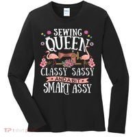 Sewing Queen Classy Sassy And A Bit Smart Assy Sewer Women's Long Sleeve Shirt thumb 0