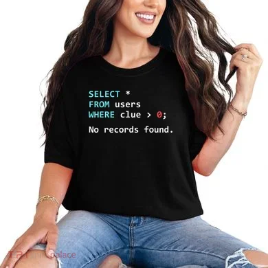 SQL Query Funny SQL Database Admin Programmer Comfort Colors T-Shirt