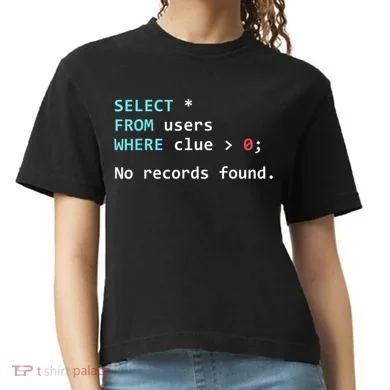 SQL Query Funny SQL Database Admin Programmer Comfort Colors Boxy T-Shirt