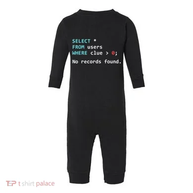 SQL Query Funny SQL Database Admin Programmer Infant Fleece One Piece