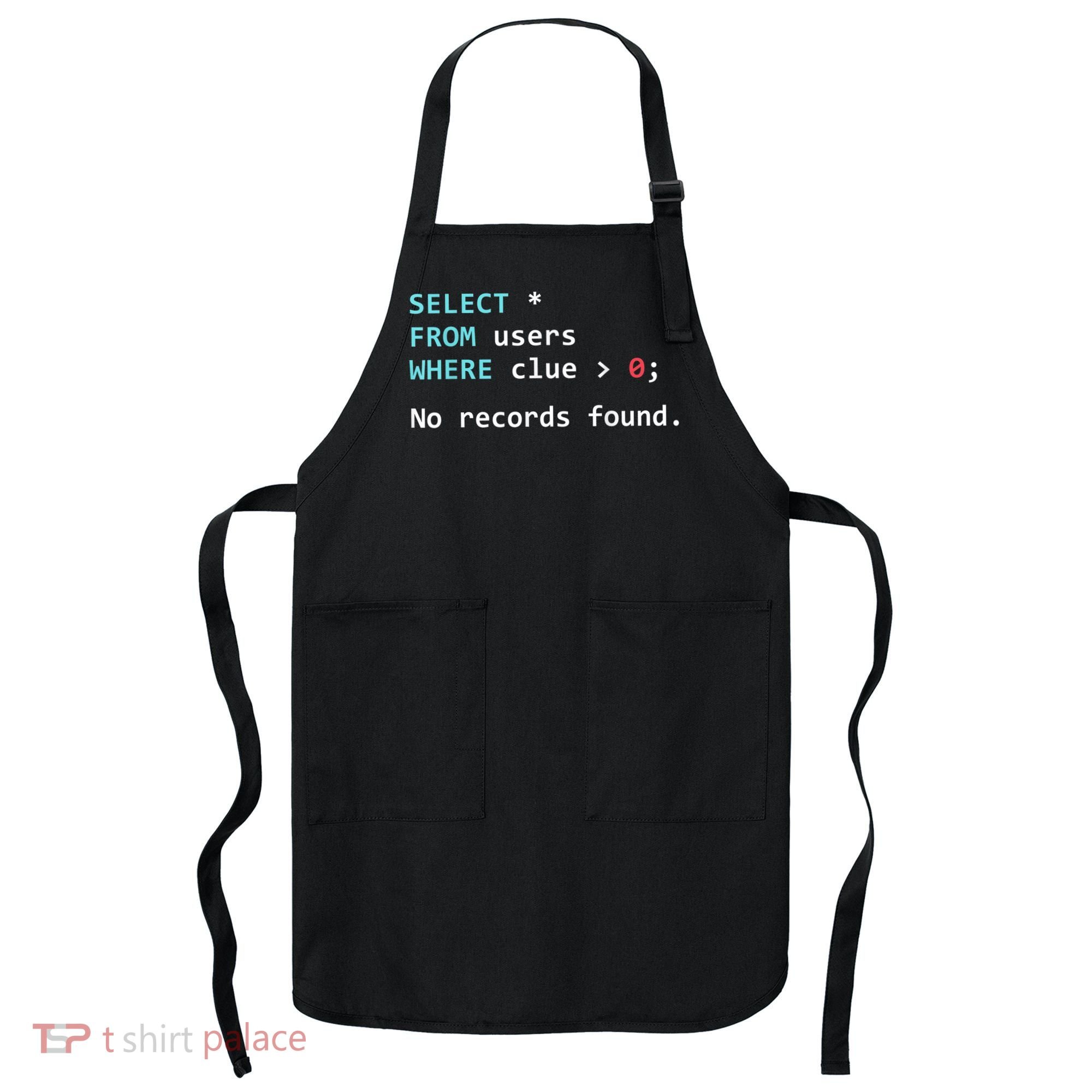 SQL Query Funny SQL Database Admin Programmer Apron
