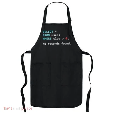 SQL Query Funny SQL Database Admin Programmer Apron