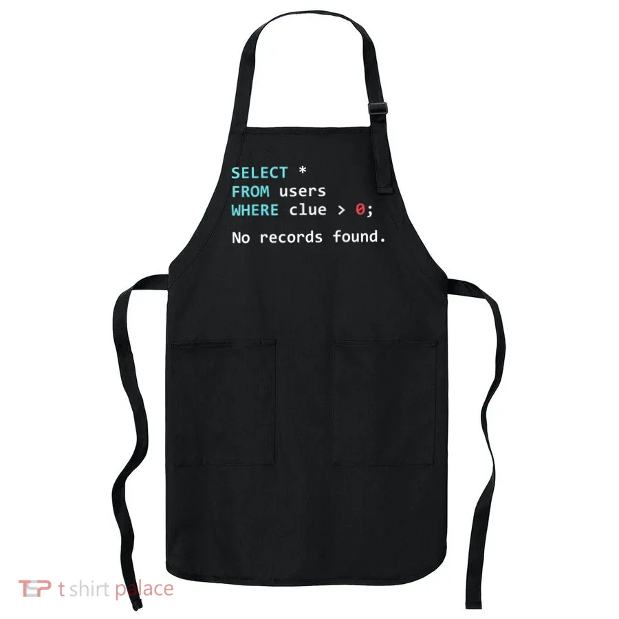 SQL Query Funny SQL Database Admin Programmer Apron