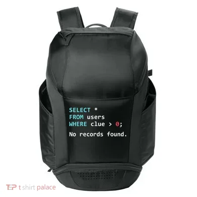 SQL Query Funny SQL Database Admin Programmer Sport-Tek Club Rec Backpack