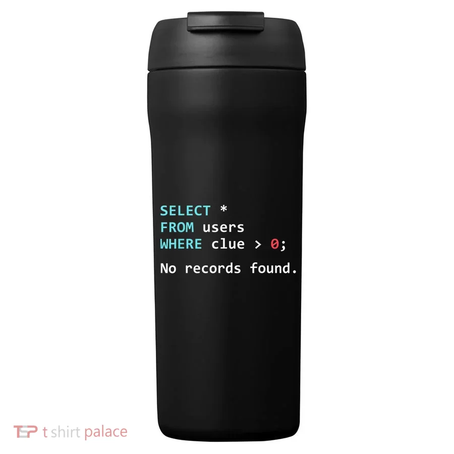 SQL Query Funny SQL Database Admin Programmer 24oz Duet Stainless Steel Tumbler