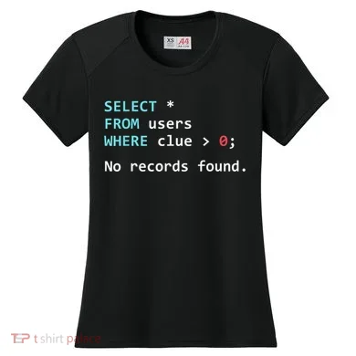 SQL Query Funny SQL Database Admin Programmer Women's Cooling Performance Crew T-Shirt