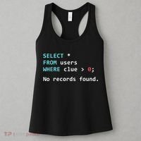 SQL Query Funny SQL Database Admin Programmer Women's Tank Top thumb 3