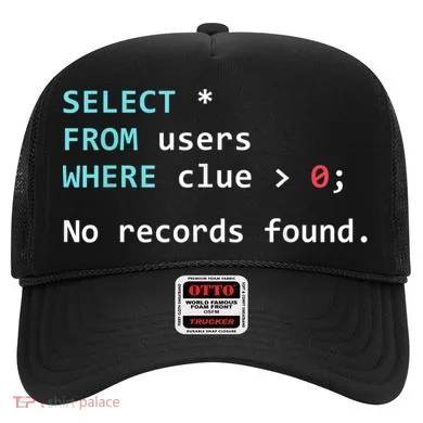 SQL Query Funny SQL Database Admin Programmer Hat