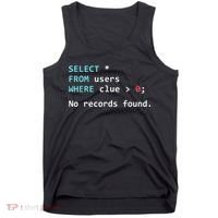 SQL Query Funny SQL Database Admin Programmer Tank Top thumb 0