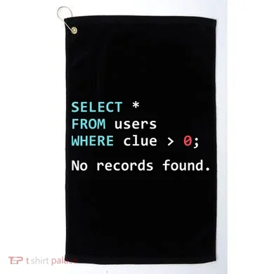 SQL Query Funny SQL Database Admin Programmer Golf Towel