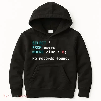 SQL Query Funny SQL Database Admin Programmer Kids Hoodie