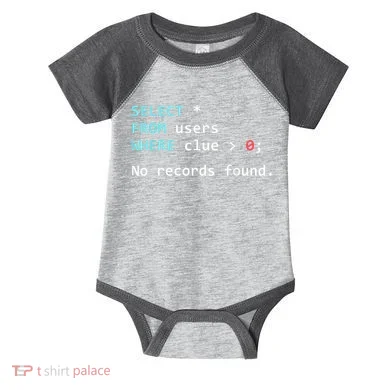 SQL Query Funny SQL Database Admin Programmer Infant Baby Jersey Bodysuit