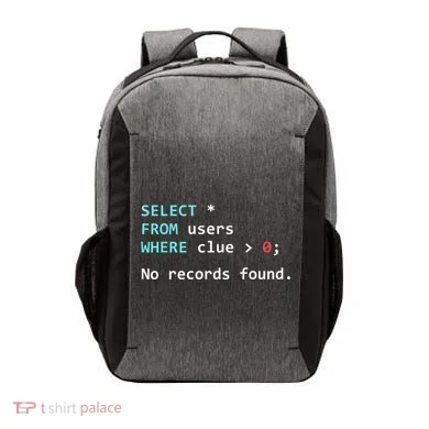 SQL Query Funny SQL Database Admin Programmer Vector Backpack