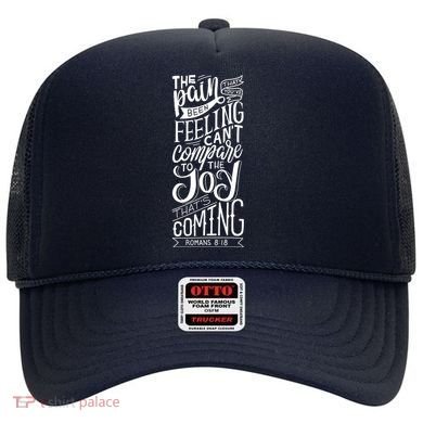 Scripture Quote Romans 8:18 Hat