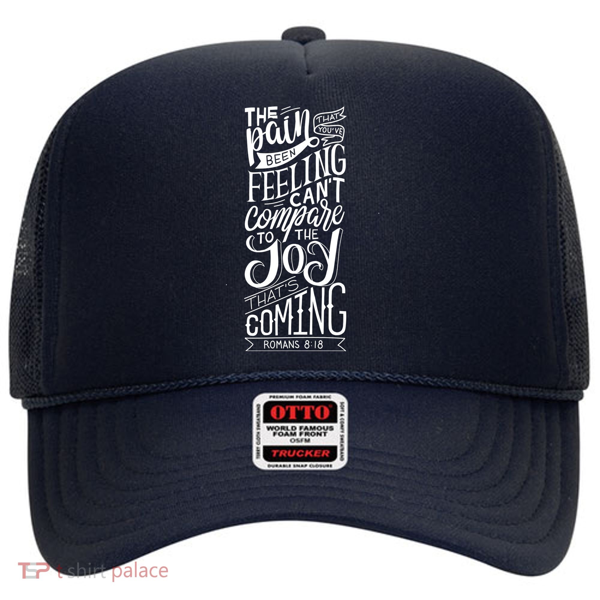 Scripture Quote Romans 8:18 Hat