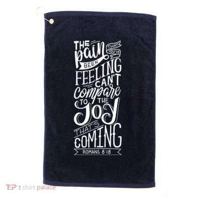 Scripture Quote Romans 8:18 Golf Towel