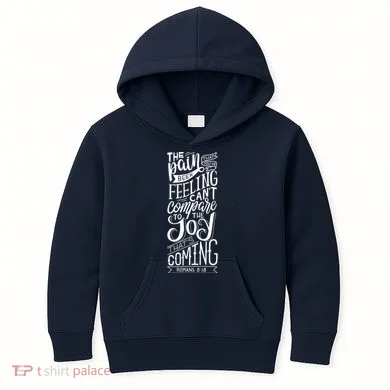 Scripture Quote Romans 8:18 Kids Hoodie