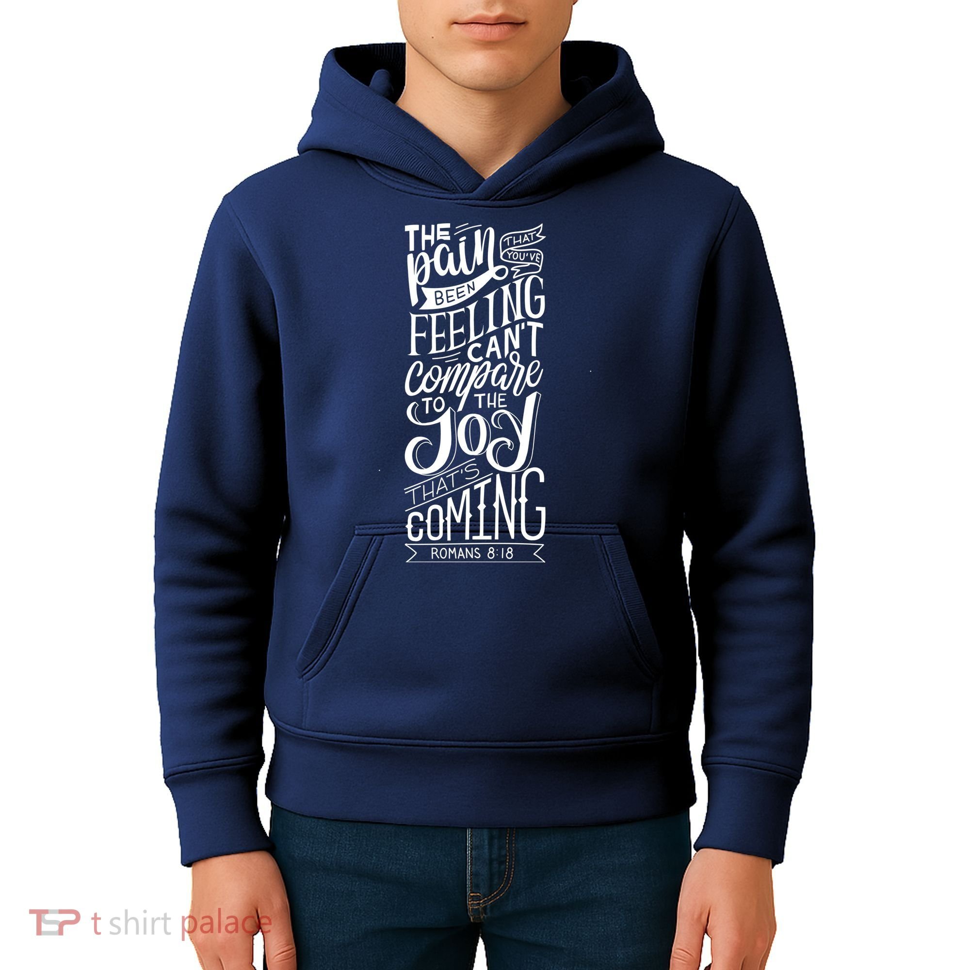 Scripture Quote Romans 8:18 Kids Hoodie