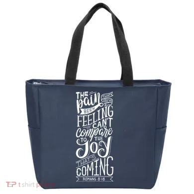 Scripture Quote Romans 8:18 Tote Bag