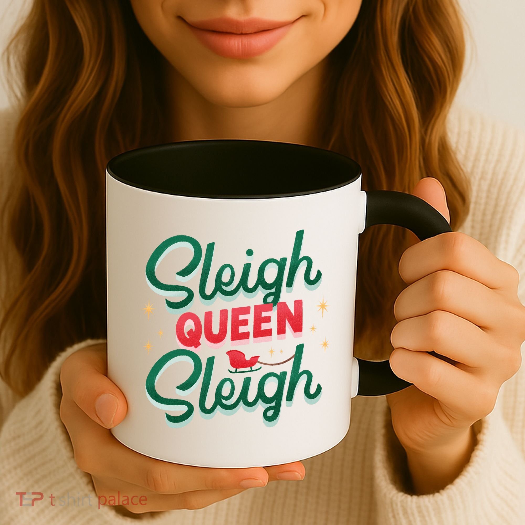 Sleigh Queen Sliegh Christmas Coffee Mug