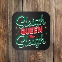 Sleigh Queen Sliegh Christmas Coaster thumb 0