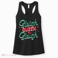 Sleigh Queen Sliegh Christmas Women's Tank Top thumb 0