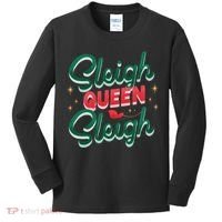 Sleigh Queen Sliegh Christmas Kids Long Sleeve Shirt thumb 0