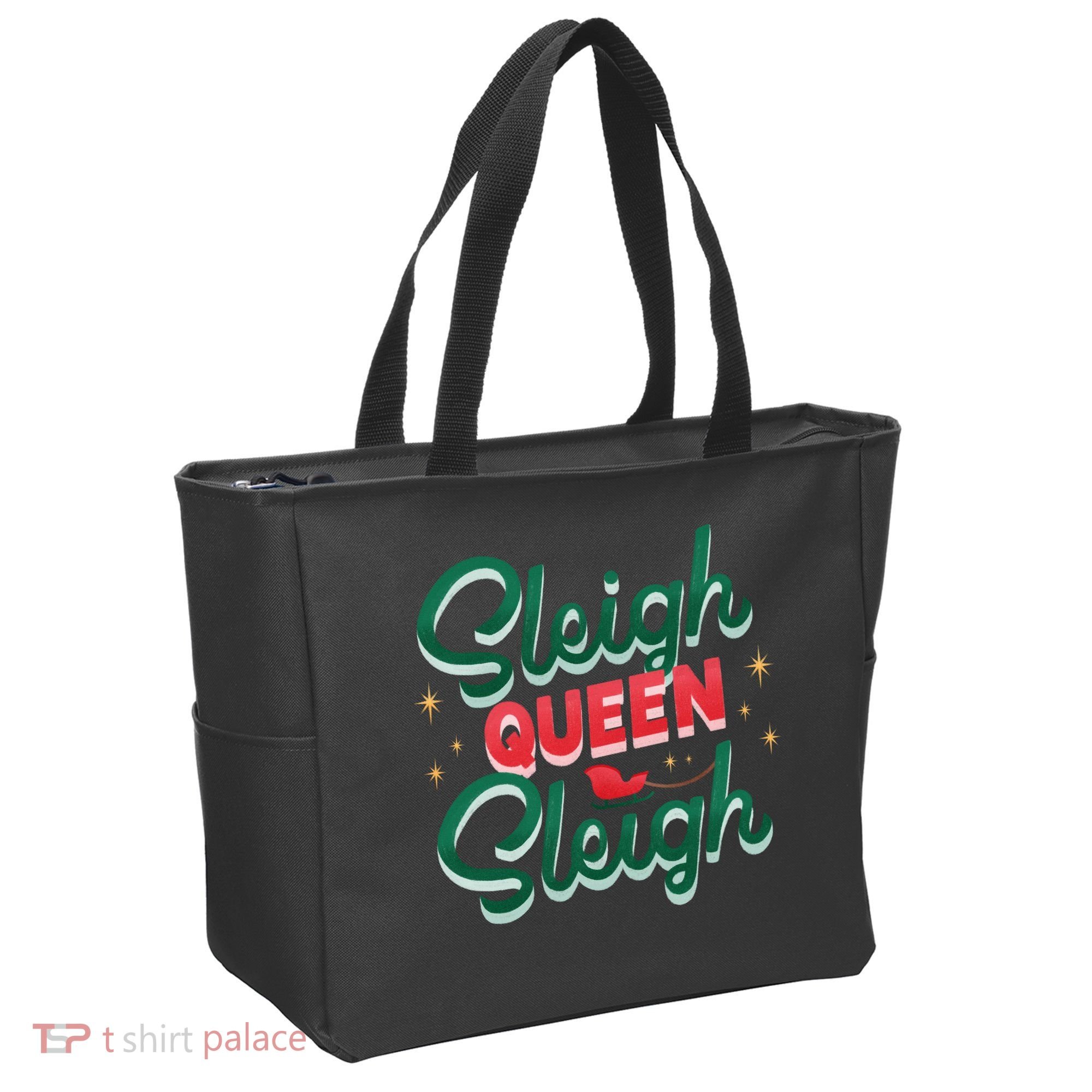 Sleigh Queen Sliegh Christmas Tote Bag