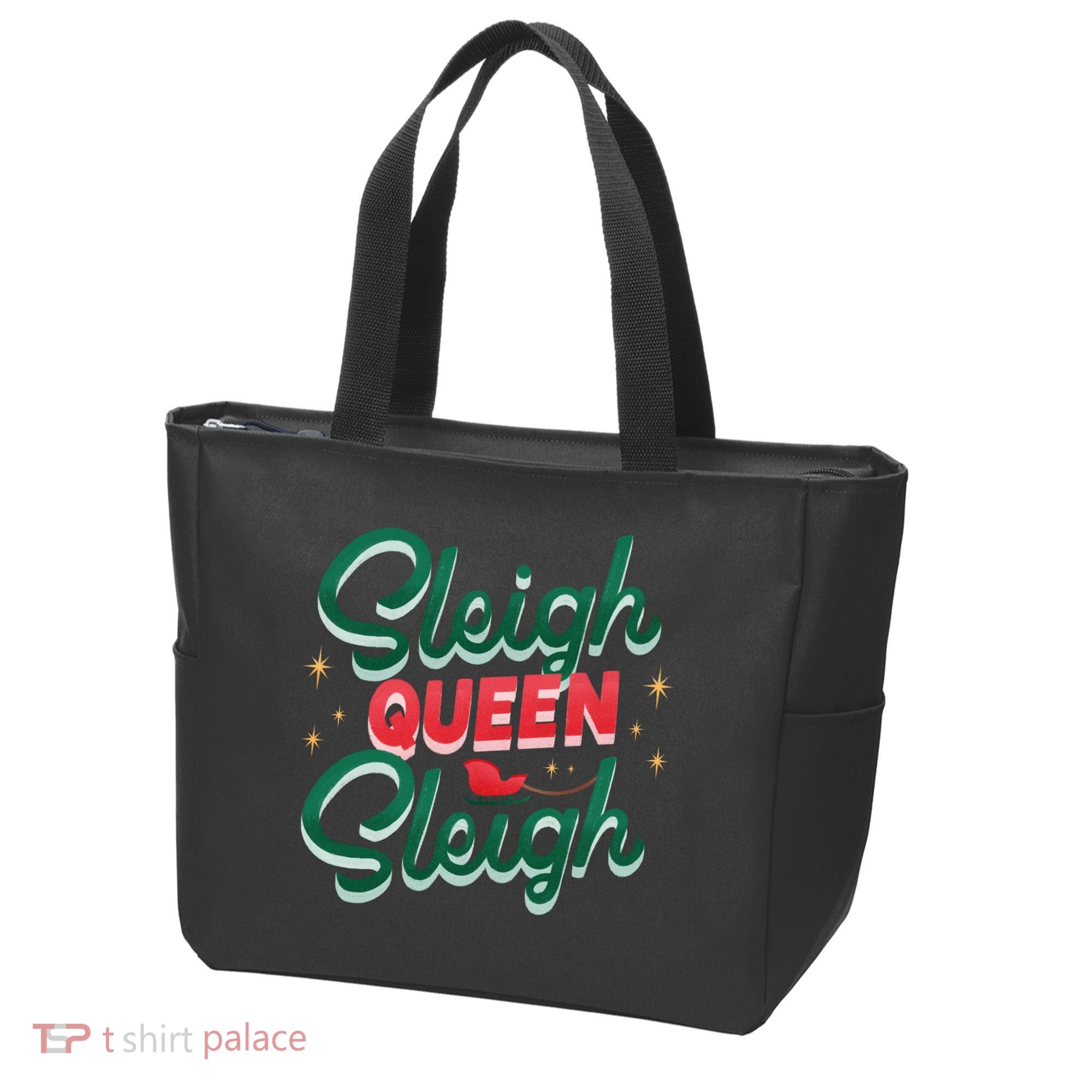 Sleigh Queen Sliegh Christmas Tote Bag