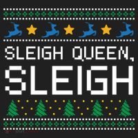 Sleigh Queen Sleigh Christmas Inspirational Xmas Gift Hat thumb 2