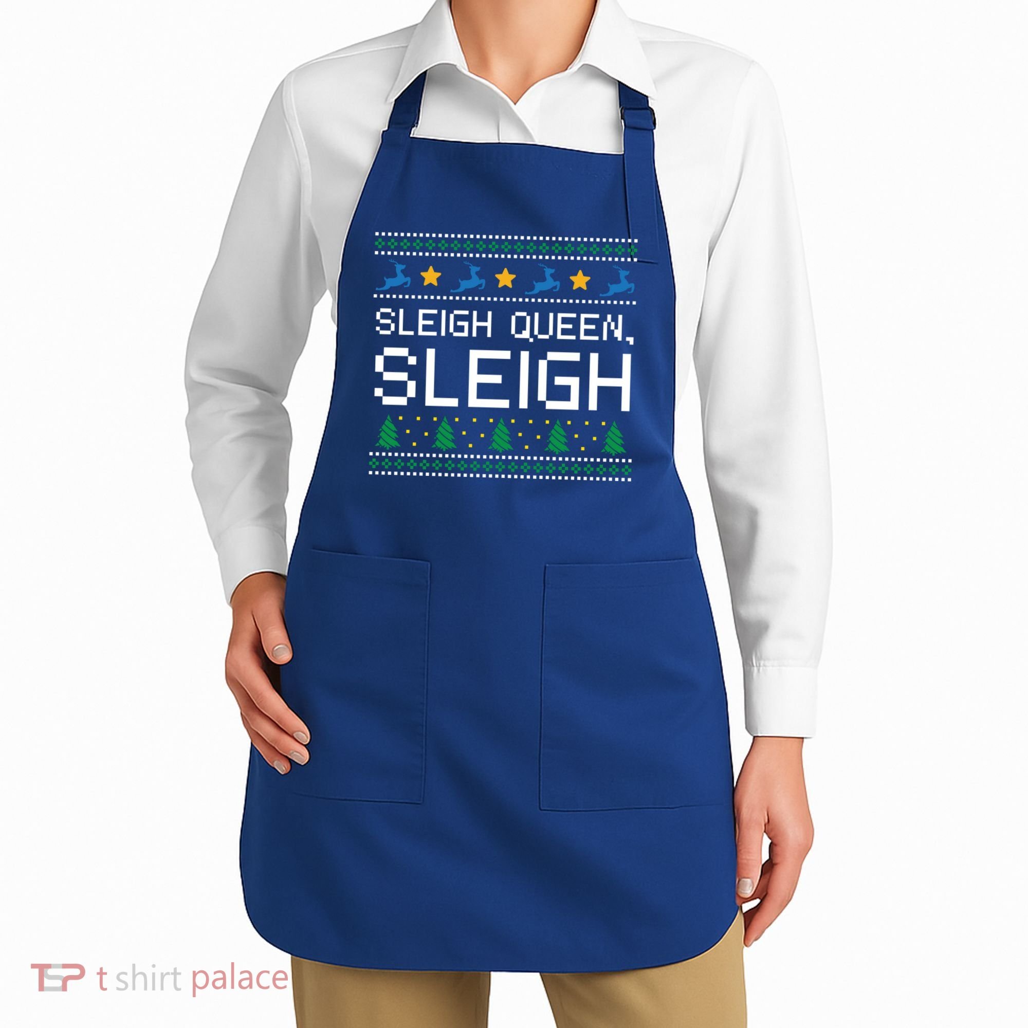 Sleigh Queen Sleigh Christmas Inspirational Xmas Gift Apron