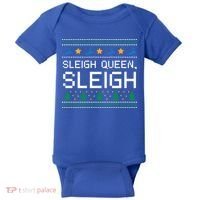Sleigh Queen Sleigh Christmas Inspirational Xmas Gift Baby Bodysuit thumb 0