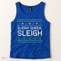 Sleigh Queen Sleigh Christmas Inspirational Xmas Gift Tank Top thumb 2