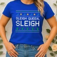 Sleigh Queen Sleigh Christmas Inspirational Xmas Gift Women's T-Shirt thumb 2