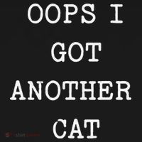 Sarcastic Quote Saying Gift Oops I Got Another Cat Mom Kids Long Sleeve Shirt thumb 2