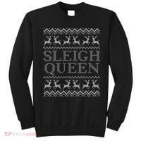 Sleigh Queen Ugly Christmas Sweater Funny Sweatshirt thumb 0