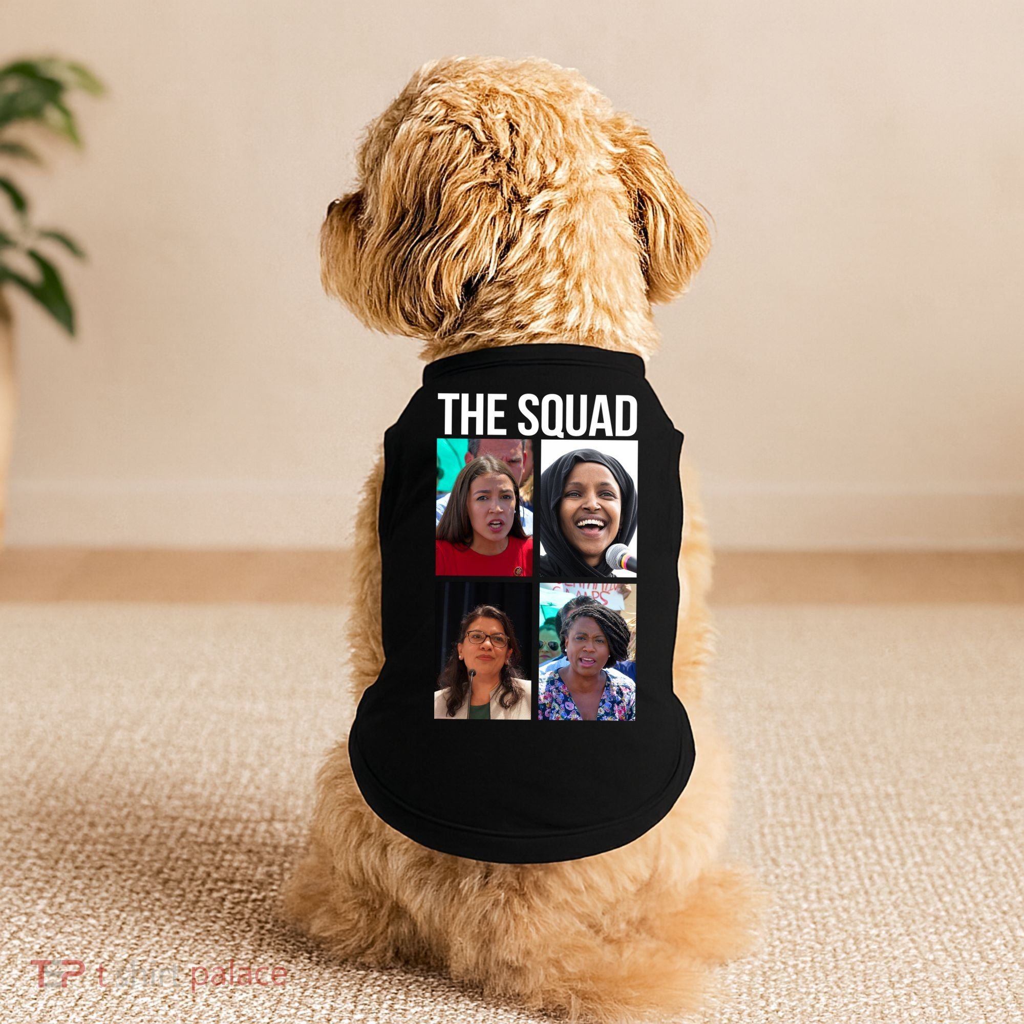 Squad AOC Rashida Tlaib Ilhan Omar Ayanna Pressley Doggie Tank