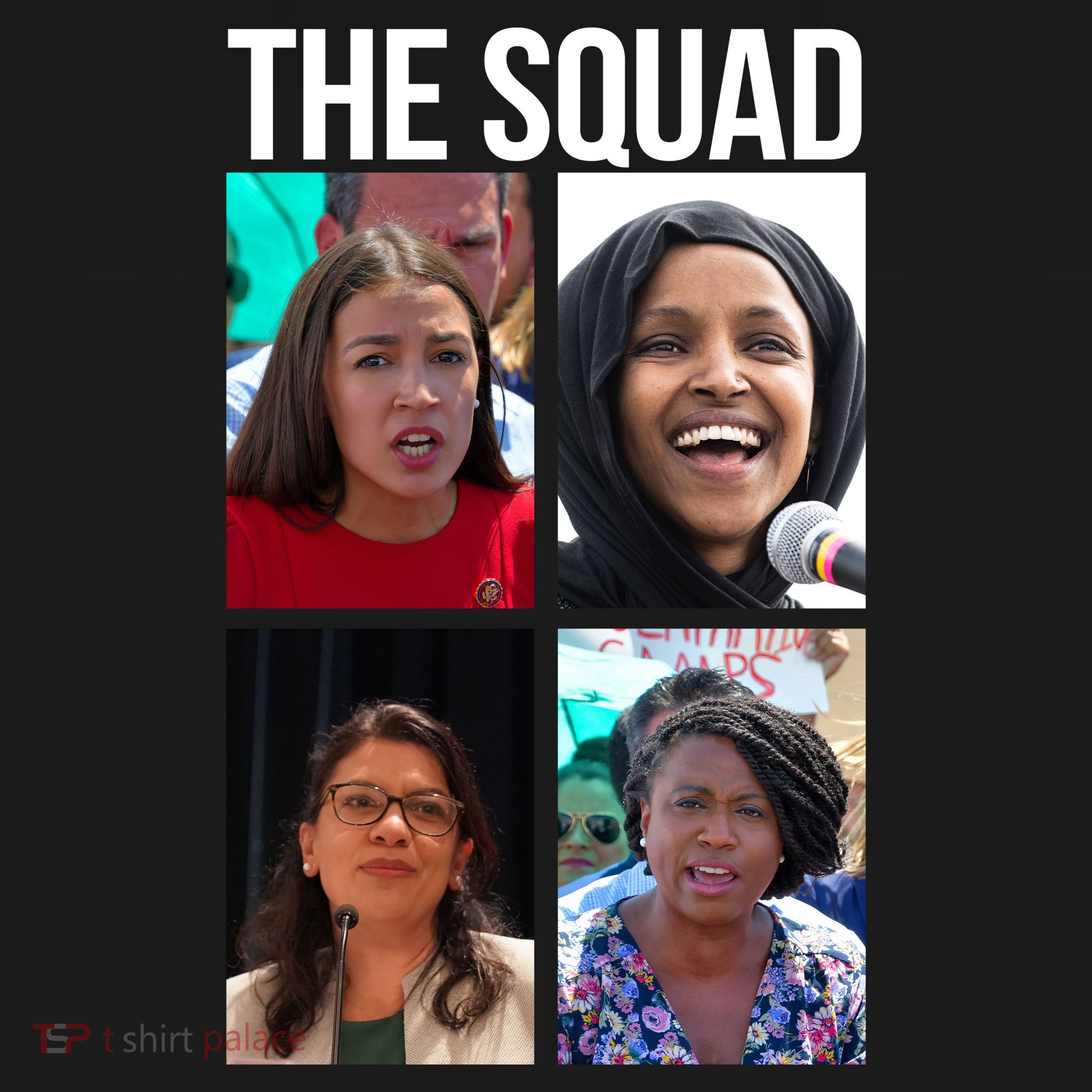 Squad AOC Rashida Tlaib Ilhan Omar Ayanna Pressley Doggie Tank