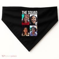 Squad AOC Rashida Tlaib Ilhan Omar Ayanna Pressley USA-Made Doggie Bandana thumb 0