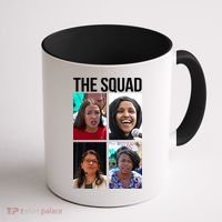 Squad AOC Rashida Tlaib Ilhan Omar Ayanna Pressley Coffee Mug thumb 1