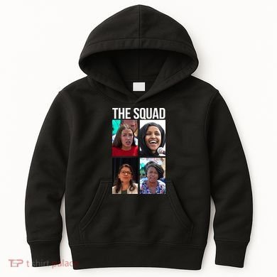Squad AOC Rashida Tlaib Ilhan Omar Ayanna Pressley Kids Hoodie