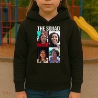 Squad AOC Rashida Tlaib Ilhan Omar Ayanna Pressley Kids Hoodie thumb 3