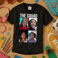 Squad AOC Rashida Tlaib Ilhan Omar Ayanna Pressley Kids T-Shirt thumb 3