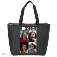 Squad AOC Rashida Tlaib Ilhan Omar Ayanna Pressley Tote Bag thumb 0