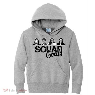 Squad Goals Tlaib Ocasio Cortez Pressley House Kids Hoodie